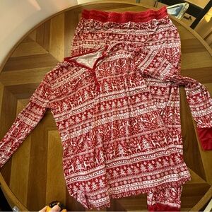 Little Sleepies holiday reindeer Pajama Set fair isle bamboo